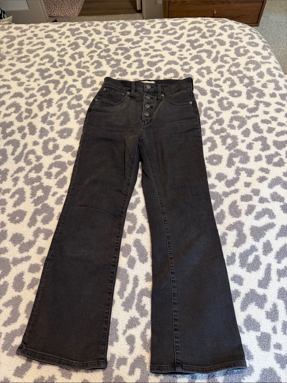 Madewell Black Cali Demi-Boot Cut Jeans